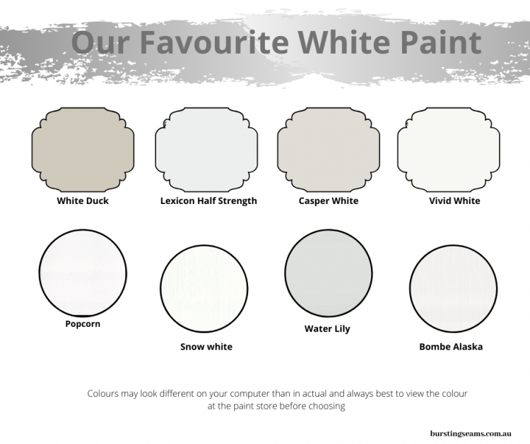 Painting your Walls White burstingseams